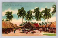 Miami FL- Florida, Musa Isle, Antique, Vintage Souvenir Postcard