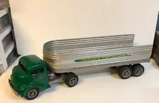 Vintage Smith Miller GMC Tractor Trailer # 1800 Fruehauf Silver Streak Hauler