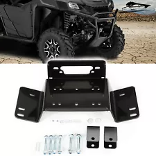 For 2014-2024 Honda Pioneer 700 700-4 UTV Steel Winch Mount Plate Powder Coated (For: 2014 Honda Pioneer 700)