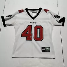 Vintage Mike Alstott #40 Jersey Womans XS Tampa Bay Buccaneers Reebok NFL White