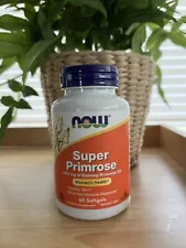 NOW Foods Super Primrose 1,300 mg 60 Sgels Exp 8/26