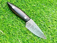 New ListingDamascus Feather Pattern Thick Blade Fishing Camping Outdoor EDC Skinner Knife