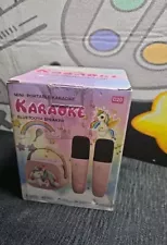 New ListingMini Karaoke Machine for Kids Adults, Portable Bluetooth Speaker w/ 2 Wireless