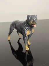 Rottweiler Breed Dog Figure Hard Plastic PVC Toy Figurine 3" x 4.5"