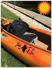 2 YAK LIFE GIRL VINYL DECAL STICKER KAYAK SUMMER SALE 2 FOR $ 4.99