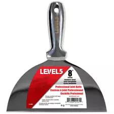 LEVEL5 Drywall Tools 8" Joint Knife w/ Welded Stainless Steel Handle | 5-408