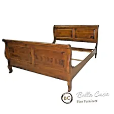 Ethan Allen Country French Queen Sleigh Bed Birch Maple #26-5611 #236 Fruitwood