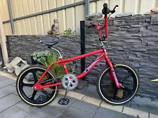 1995 GT Performer Pro 20” BMX Skyway Tuffs OLD Mid SCHOOL Red RARE UNSTAMPED