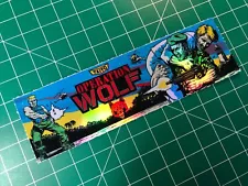 Operation Wolf Arcade Marquee 1.6x5.6” Sticker Decal Holographic Glossy Vinyl