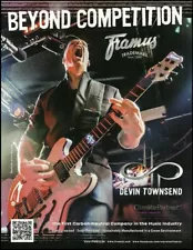 Devin Townsend 2018 Framus electric guitar advertisement 8 x 11 ad print