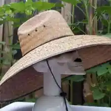 Double Weaved Hard Shell Palm Straw Sombrero Hat Jumbo Brim Hecho en Mexico