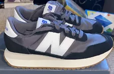 NEW BALANCE MS237GA BLACK GRAY GUM SALE 100% AUTHENTIC MENS 7. TORN BOX