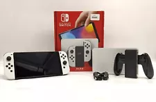 SALE Nintendo Switch OLED Model White 64GB White Joycons+ GAMES