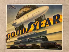 Vintage Good Year Tire Metal Sign 13.5" x 16.75". Used