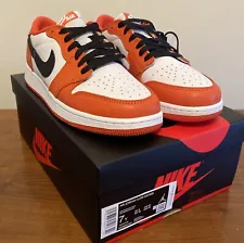 Nike Air Jordan 1 Low OG GS 7y New In Box Shattered Backboard Orange Black