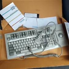 Chicony KB-5581 Vintage Tracking Keyboard NOS In Box W/ 5.25 Floppy Inmac 29371