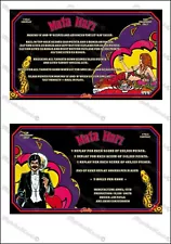 1978 Bally Mata Hari Pinball Instructions Cards Custom Pinball