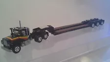 MACK R MODEL 3 Axle Tractor w/ 3 Axle Lowboy 1st Gear 1:64 scale NIB