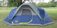 8 Person Camping Tent Weatherproof 2 Room with Rainfly and Carry Bag 17' X 10'