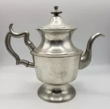 Vintage 9" Pewter Tea Pot Woodbury Pewterers The Henry Ford Museum