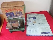 Vintage 1950’s Betsy Ross Toy Sewing Machine with Box & Instructions