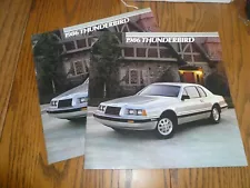 1986 Ford Thunderbird Sales Brochure - Vintage - Two for One Price