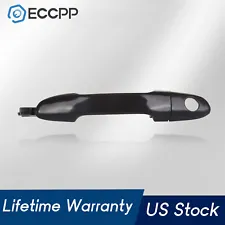 For 04-09 Kia Spectra Exterior Front Left Driver Side Door Handle Black Outer (For: More than one vehicle)