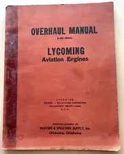 Vintage 1948 Lycoming Aviation Engines Overhaul Manual PB R-680 USA