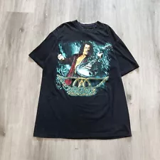 Size L - 1997 Aerosmith Nine Lives Tour Band Promo Giant Tee Shirt 90s Vintage