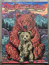 DAVE MATTHEWS BAND 2024 N Fiddlers Green Colorado Slater / Bioworkz Bear Poster