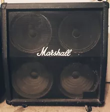 Marshall Logo Crate Slant 4x12 Guitar Amplifier Cabinet w/Celestion Speakers