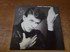 MEGARARE HAND AUTOGRAPHED 1970s EXCELLENT David Bowie – "Heroes" 2522 LP33