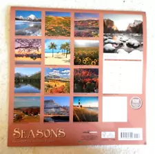 ** MINT ** 2021 Seasons Wall Calendar - 12" x 24" Open - FREE SHIP