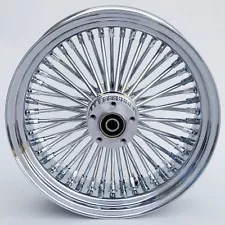 FAT SPOKE 16" REAR WHEEL CHROME HARLEY ROAD KING FLHR ROAD GLIDE FLTR 2002-2007