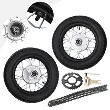 New Listing2.50-10 Front Rear Tire Rim Wheel Drum Brake Pit Bike For Honda CRF50 XR50