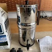 Big Berkey Water Filter Purifier 2.25 Gallon Stainless Steel. One Owner - Used.