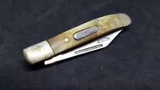 Appalachian Trail Bowie Handle Pocket Knife, Single Blade, 2 1/2" Blade Stag Han