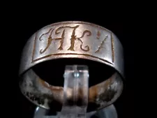 OLD VINTAGE WEDDING SILVER RING from Early 20th. Century!!!