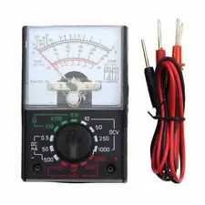 Analog Multimeter AC / DC Volt 1000V DC Current 500mA Meter with Test Leads