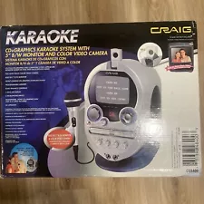 Craig CD+ Graphics Karaoke System w/5" Monitor, Microphone & Video Camera CG8400