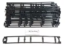 20 NEW K'NEX Black Roller Coaster Track Pieces 8" Straight Micro Parts Lot KNEX