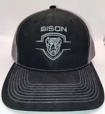 Trucker Bison Black Hat