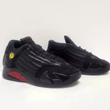 Nike Air Jordan Retro 14 Last Shot Youth Size 1Y PS Black Red 312092-010 2018