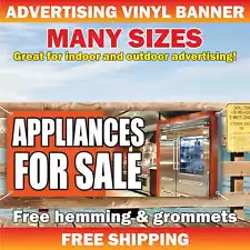 APPLIANCE FOR SALE Advertising Banner Vinyl Mesh Sign service mechanic repair