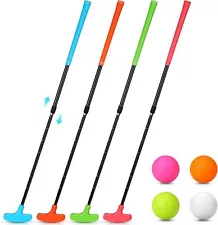 4 Pack Golf Putters for Men and Women Two Way Mini Golf Putter with 4 Golf Balls