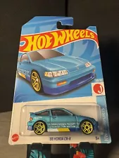 2023 Hot Wheels JDM 88 Honda CRX Blue HW J-Imports