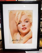 1980s ORIGINAL SIGNED ANDY WARHOL MARILYN MONROE ART