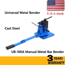 UB-100A Heavy Duty Universal Metal Bar Bender Cast Hot Cold Steel Bending Flat