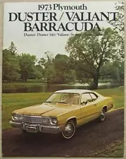 PLYMOUTH DUSTER Valiant BARRACUDA 1973 USA Car Sales Brochure #81-005-7050