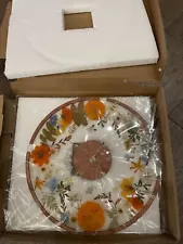 Brand NEW Vintage Flower Wall Clock